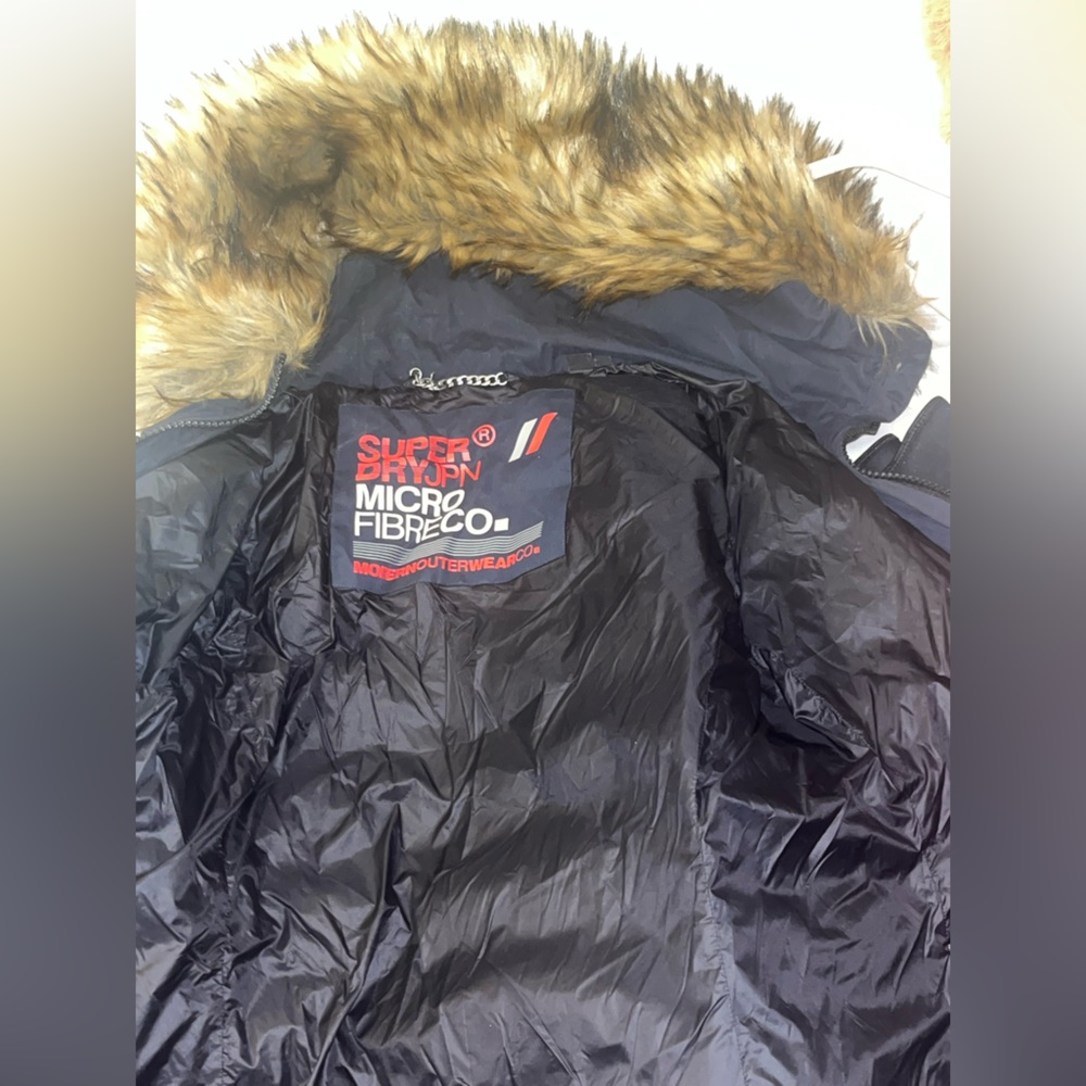 Navy blue super dry jacket
